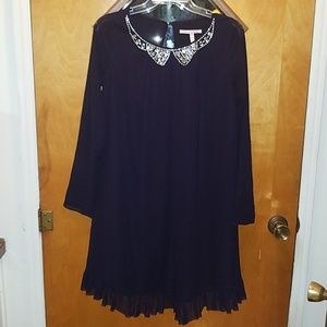 Victoria's Secret Navy dress, collar embellished
